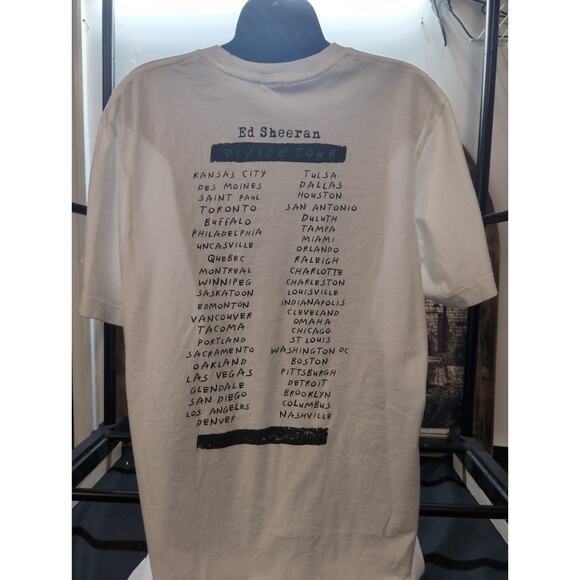 ED SHEERAN Divide Concert Tour T-SHIRT Adult X-Large 100% cotton official - Picture 4 of 6